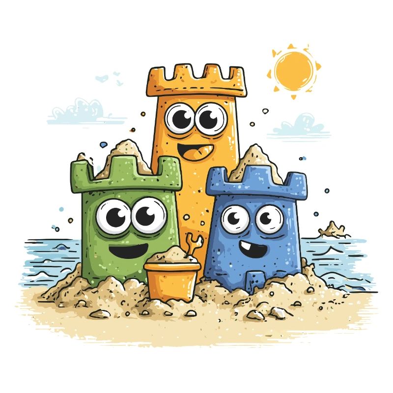 Héros bac à sable sur la plage