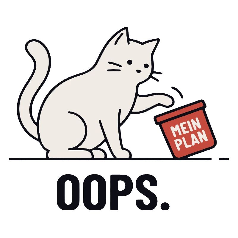 Mon plan... Oups – Chat drôle