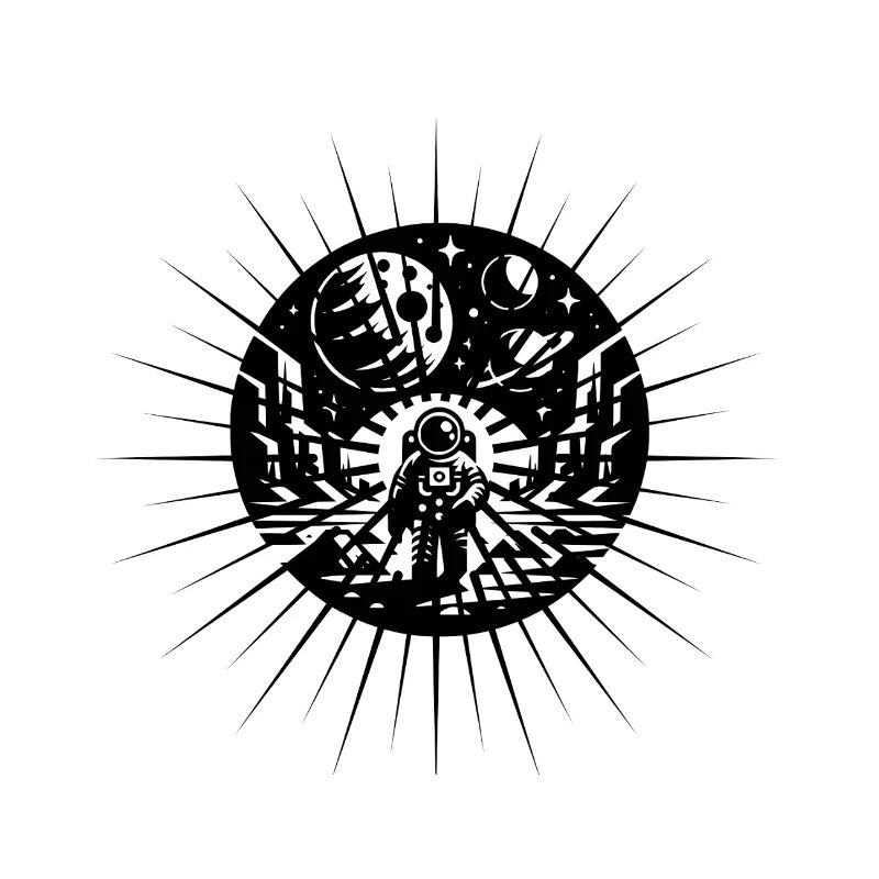 Astronaut Celestial Mandala Galaxy