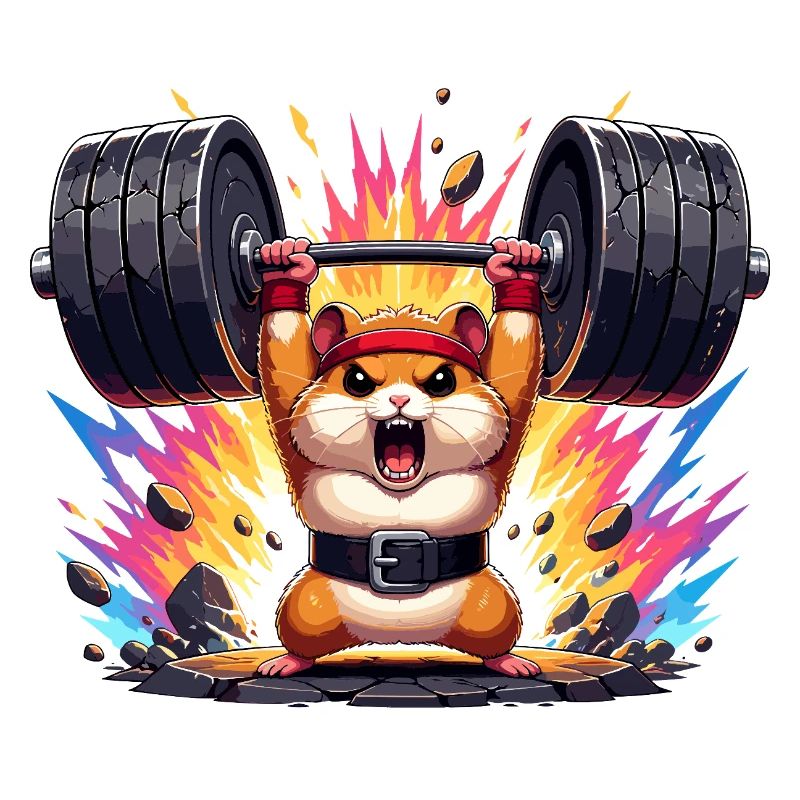 Hamster de force en entraînement de force