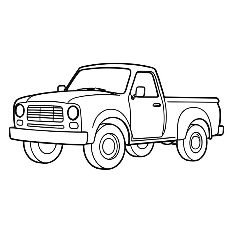 Minimalistic Pickup Truck