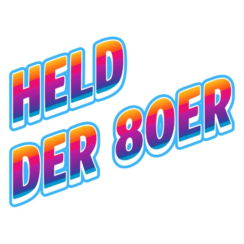 Held der 80er Neon-Retro