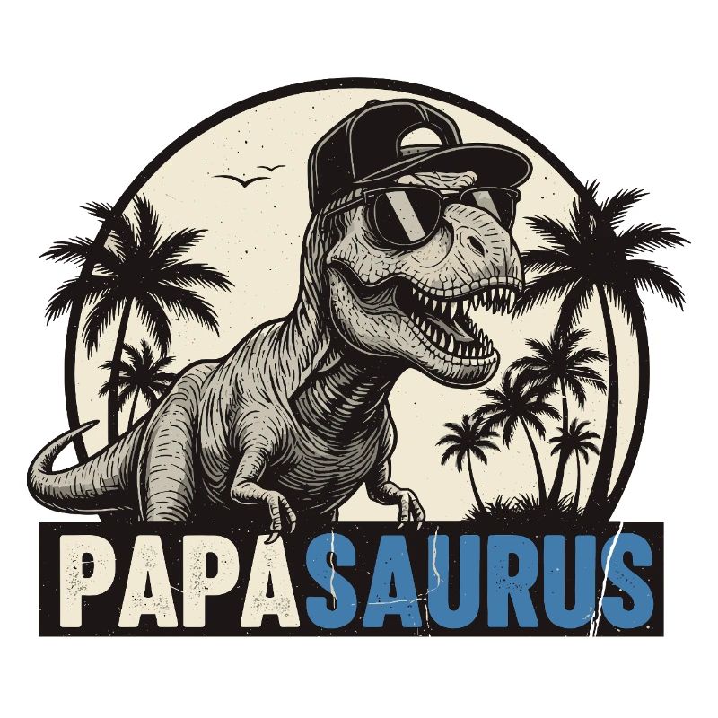 Papasaurus – Cooler T-Rex Vater Design