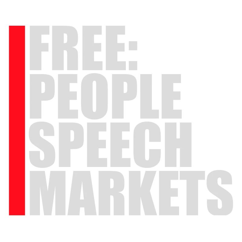 Marché de la liberté d’expression Peuple Libertarian Freedom Logo