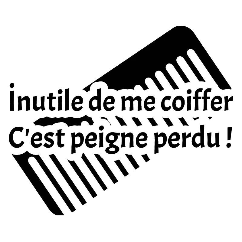 INUTILE DE ME COIFFER C'EST PEIGNE PERDU ! 