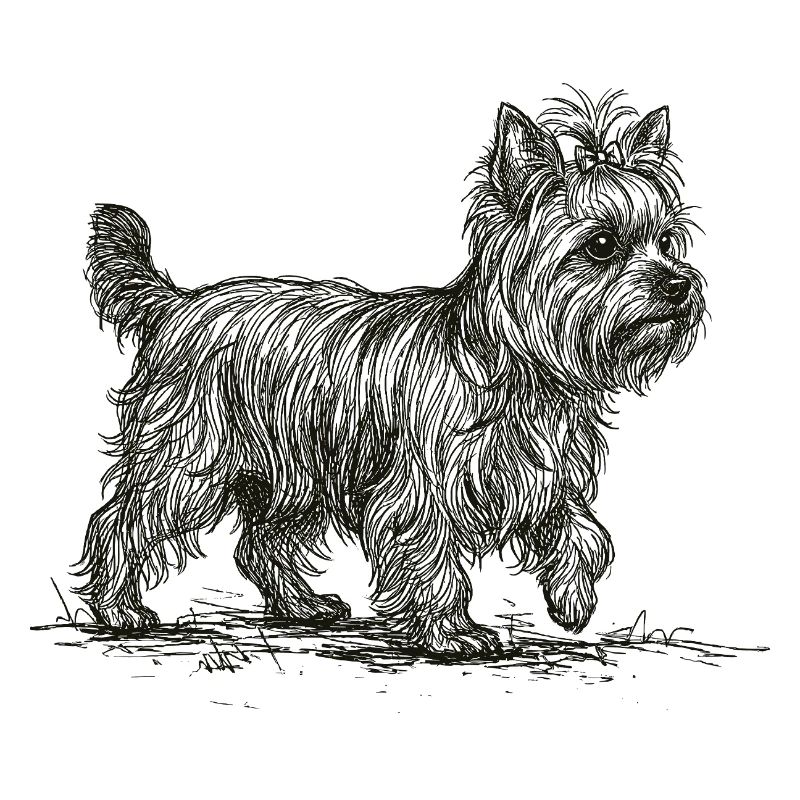 Yorkshire Terrier Sketch – Dog Design