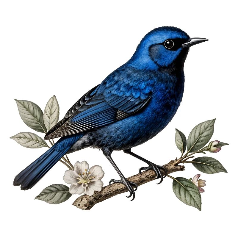 Oiseau bleu Mérion splendide (Malurus splendens)