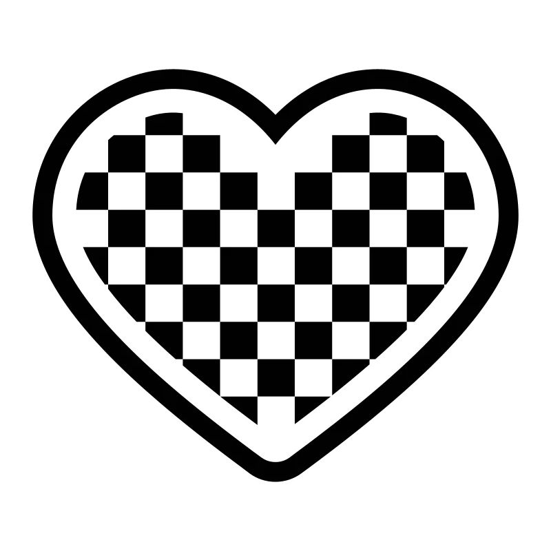 checkerboard heart