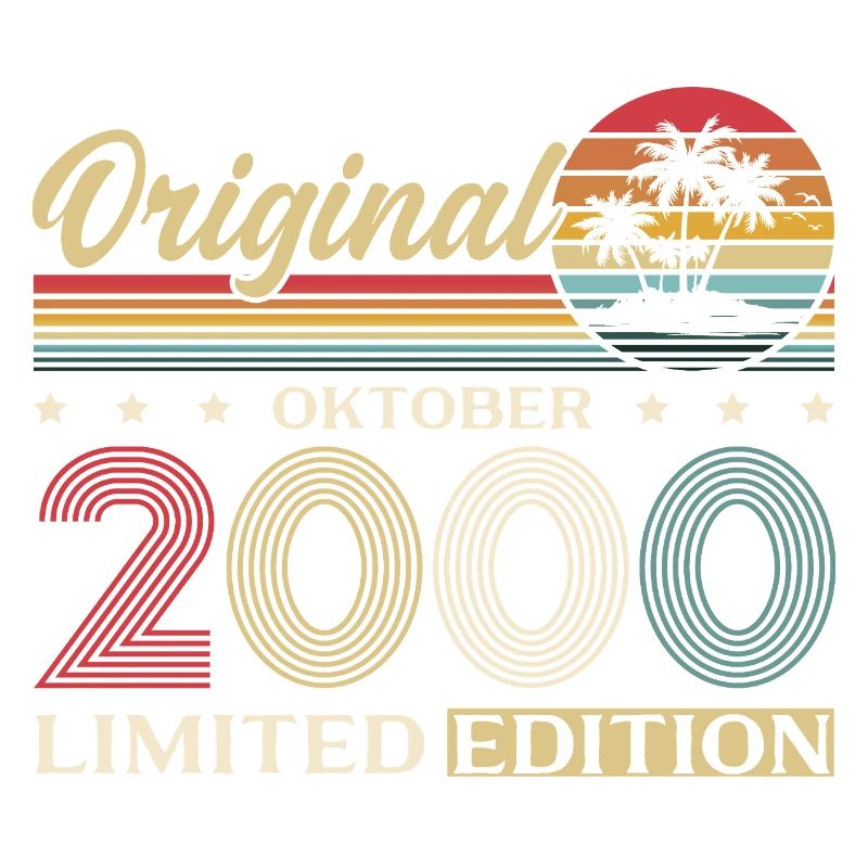 25th Birthday Original October Year 2000