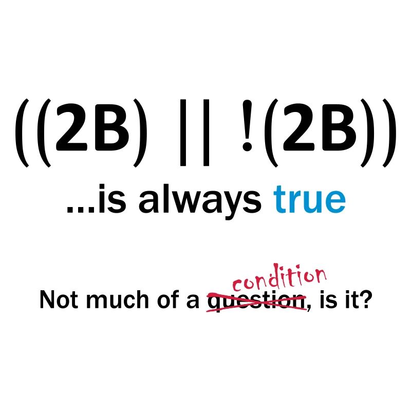 ((2B) || !(2B)) …is always true