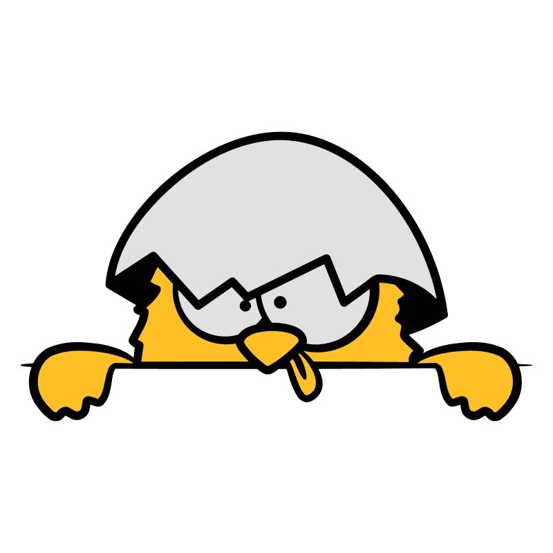 Crazy chicks behind wall