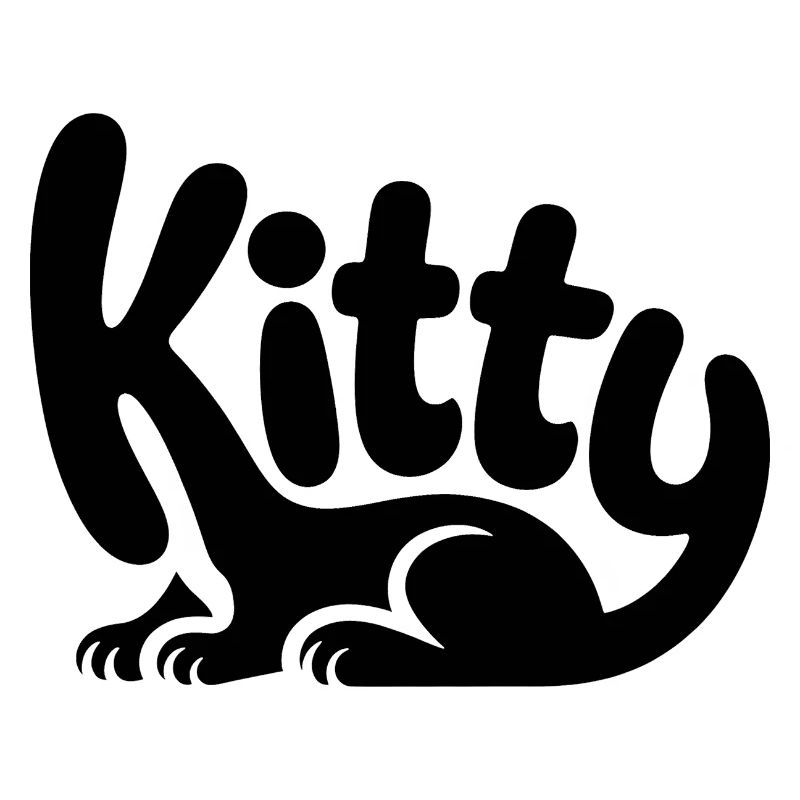 Kitty - Conception de chat de compagnie mignon