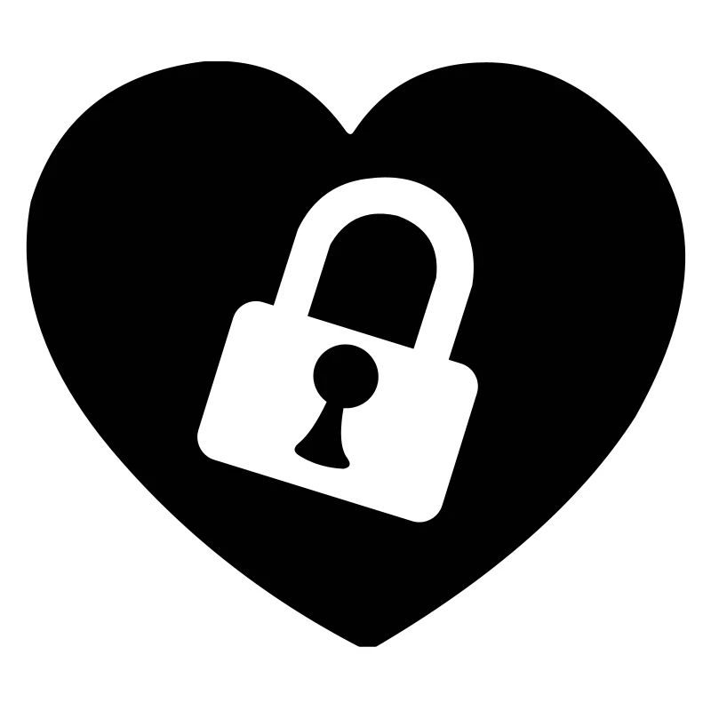 Herz oder Herz mit Schloss aufgeschnitten mein Herz