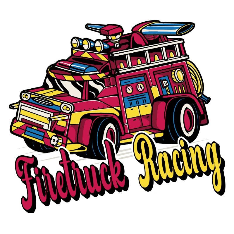 Course de camions de pompiers