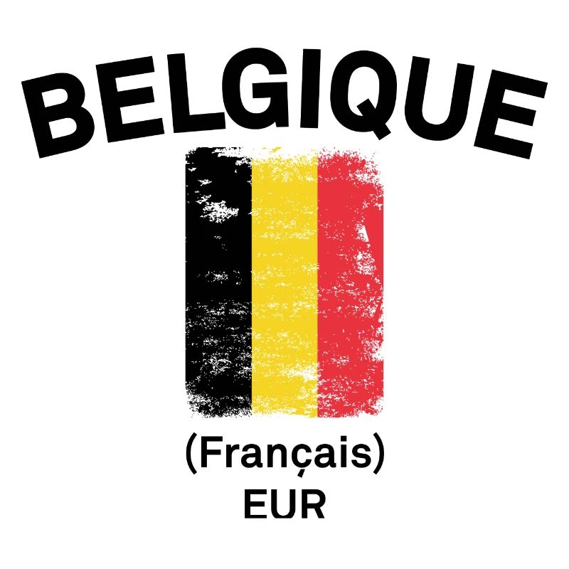Bande grunge du drapeau belge