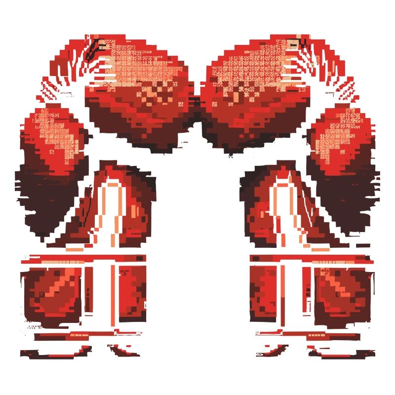 Kickboxhandschuhe Pixel