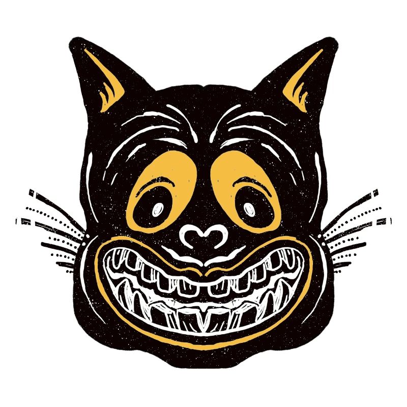 Chat noir du Cheshire