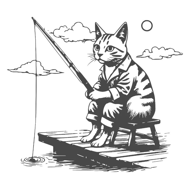 Chat pêcheur nocturne