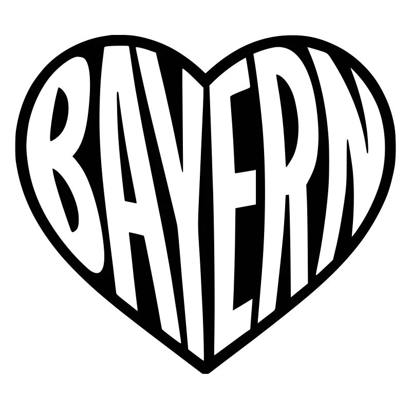 Bayern Herz Typografie