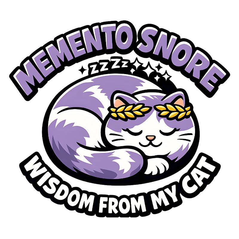 Chat Ronflement Souvenir Laurier Violet