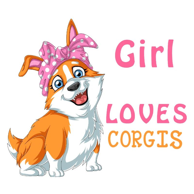 Einfach ein Mädchen, das Corgis-Hemden liebt