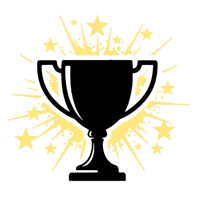 Pokal Sieger Trophäe Sterne