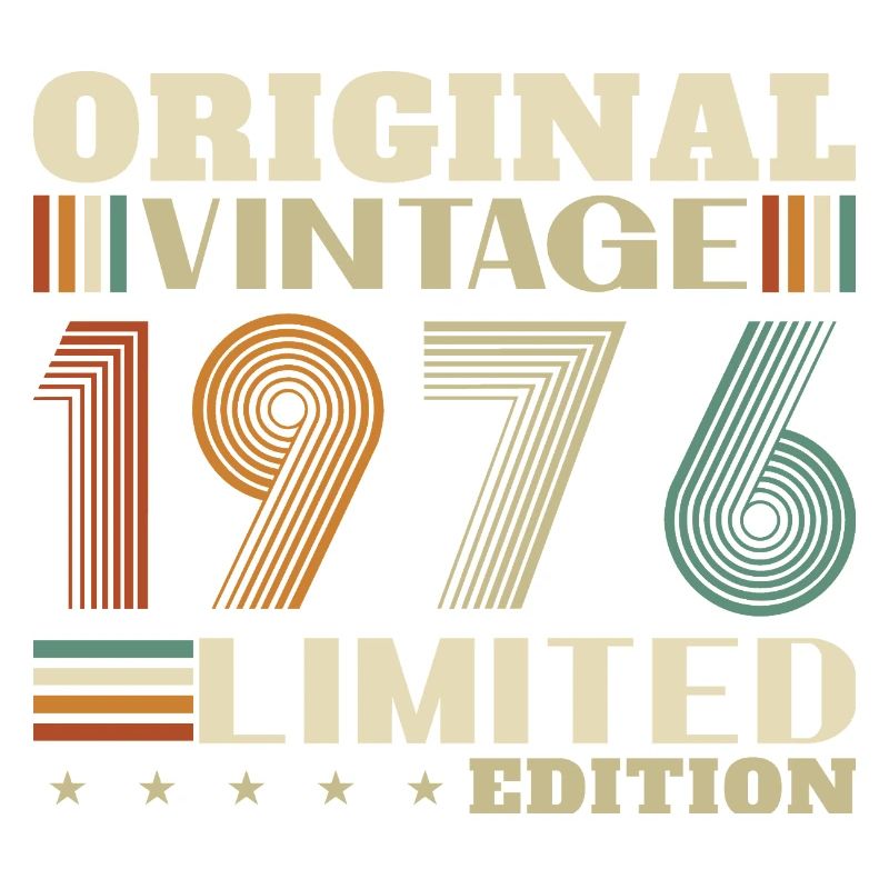 1976 Vintage Retro Geburtstagsgeschenk