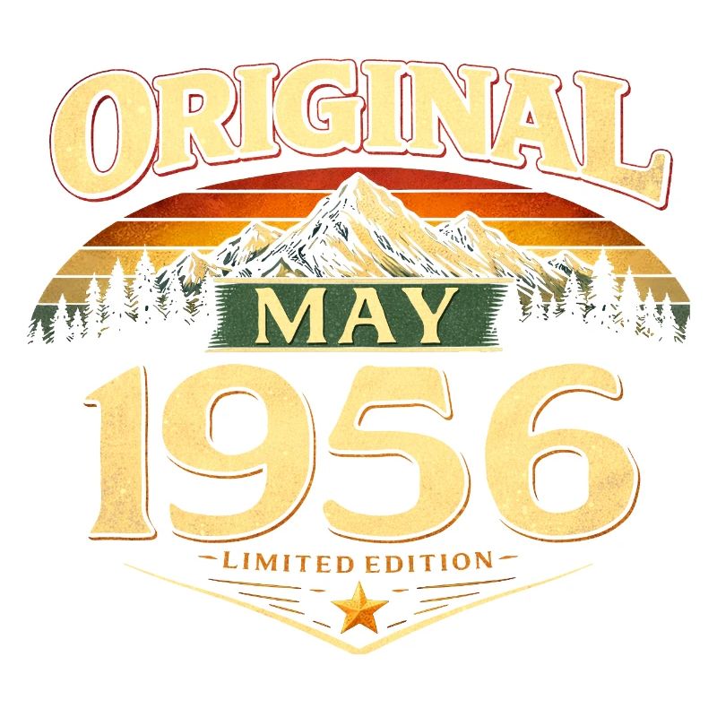 70. Geburtstag Geschenk Original Mai 1956