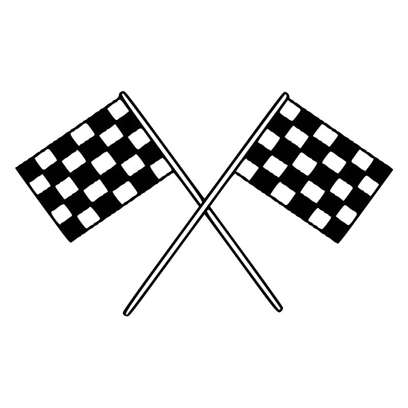 Drapeau Course Cible Voiture