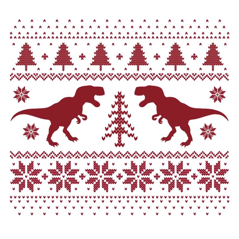 Dinosaurier-Weihnachtspullover