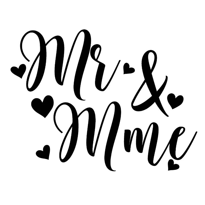 Mr And Mrs to personalize with Last Name