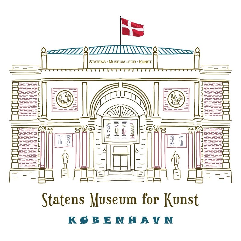 Copenhague, Musée d’art SMK, Dessin Danemark