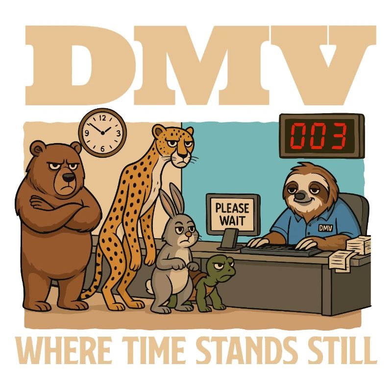 DMV : Where Time Stops Still : Sarcasme drôle