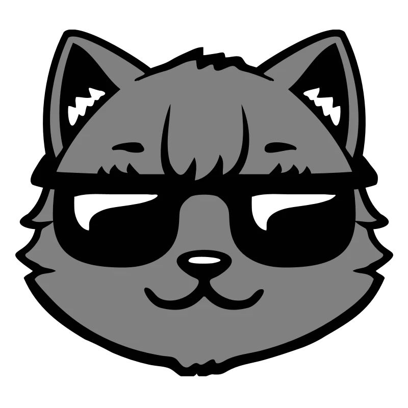 Lunettes de soleil gris chat Look cool style décontracté