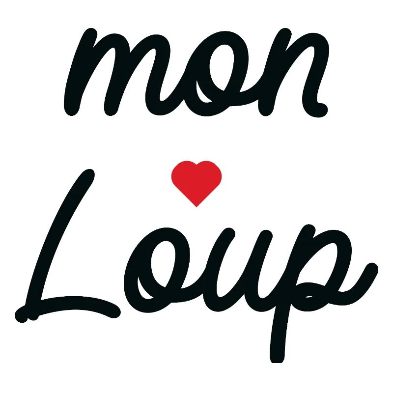 My Wolf Love Cursive Typography