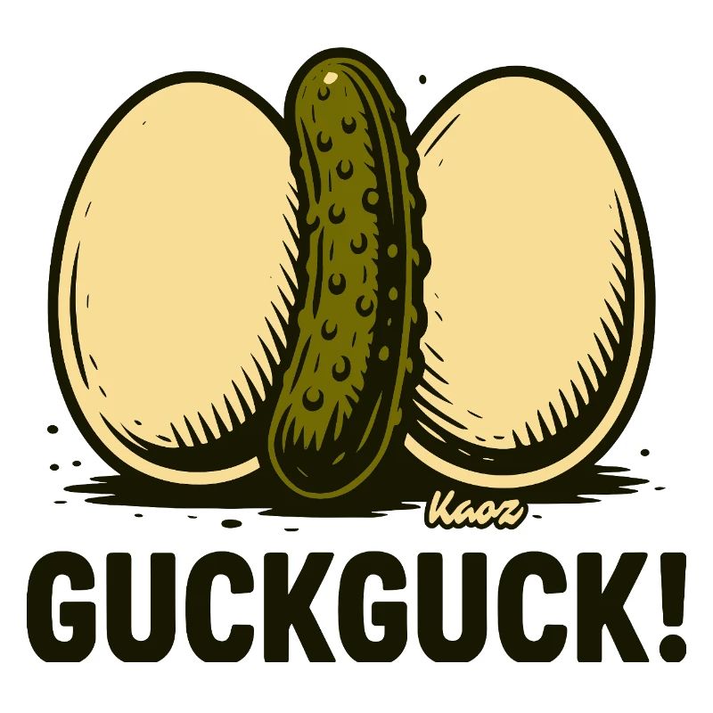 Two hard-boiled eggs with a cucumber