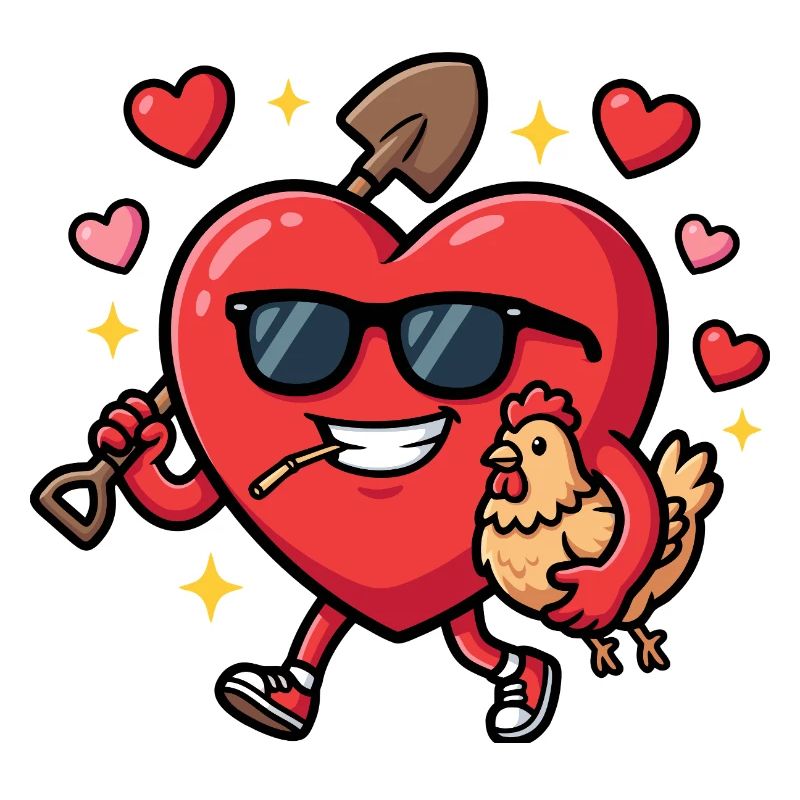 Saint-Valentin Fermier Fermier Funny Journée de la Saint-Valentin