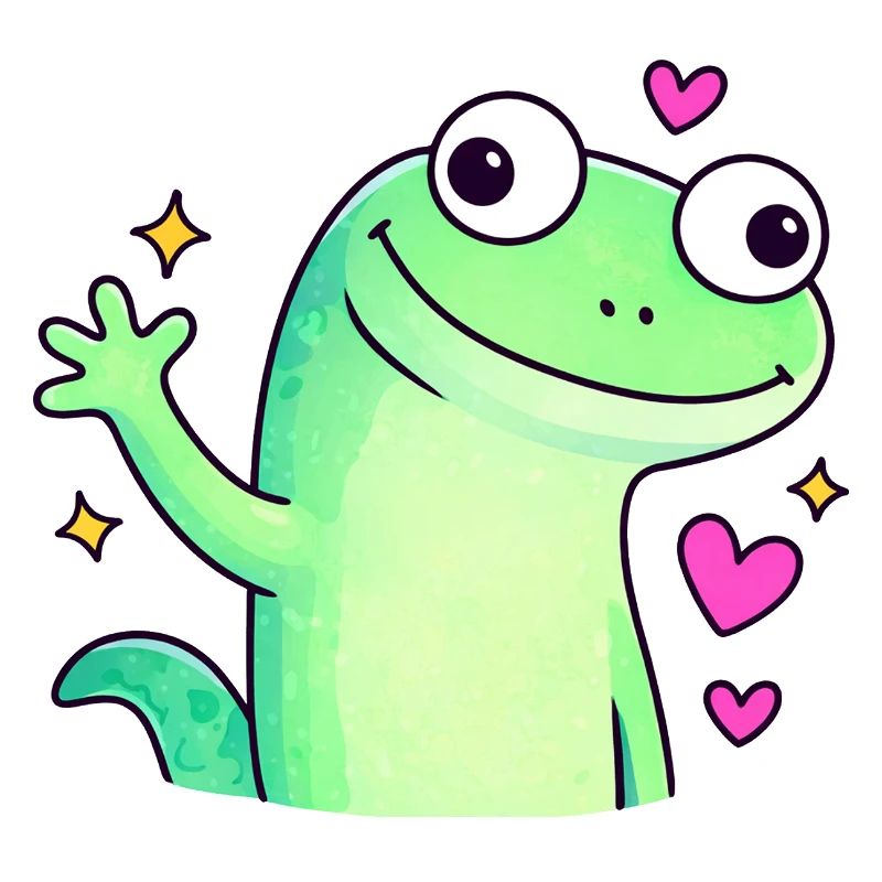 Cute Doodle Chameleon Shirt | Lizard Lizard Lizard