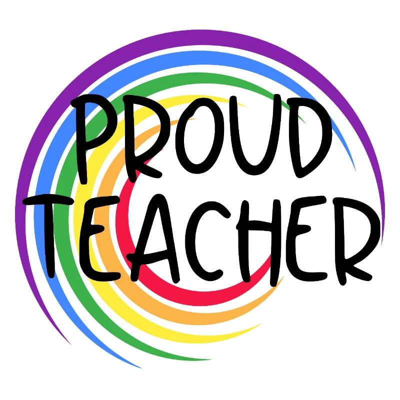 Stolzer Lehrer LGBTQ Pride Regenbogendesign