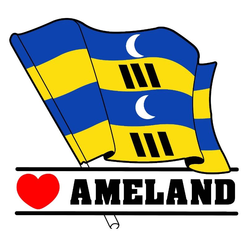 J’adore Ameland – Conception du drapeau de l’île