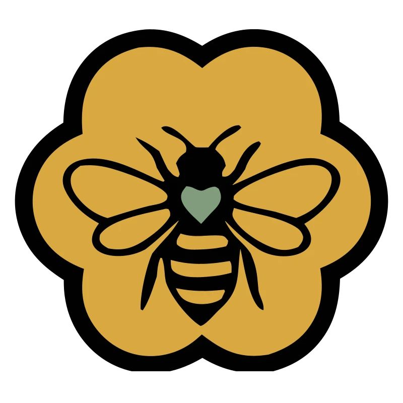 bee heart honeycomb beekeeping nature conservation beekeeper