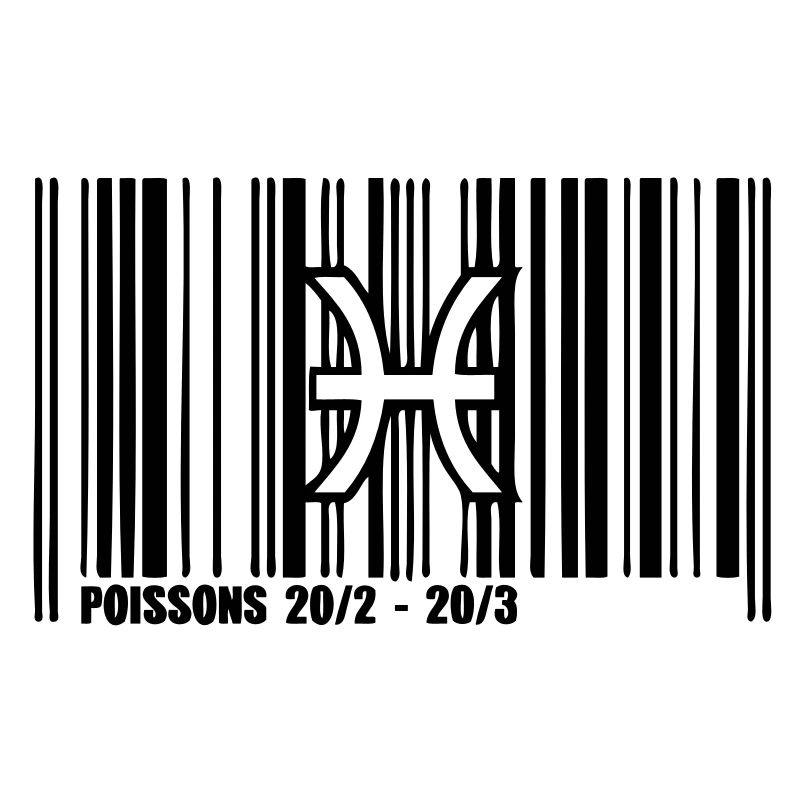 Sternzeichen Fische Barcode