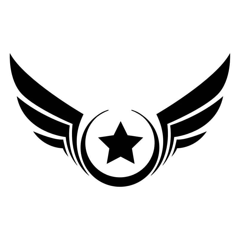 Star ailé, étoile avec ailes