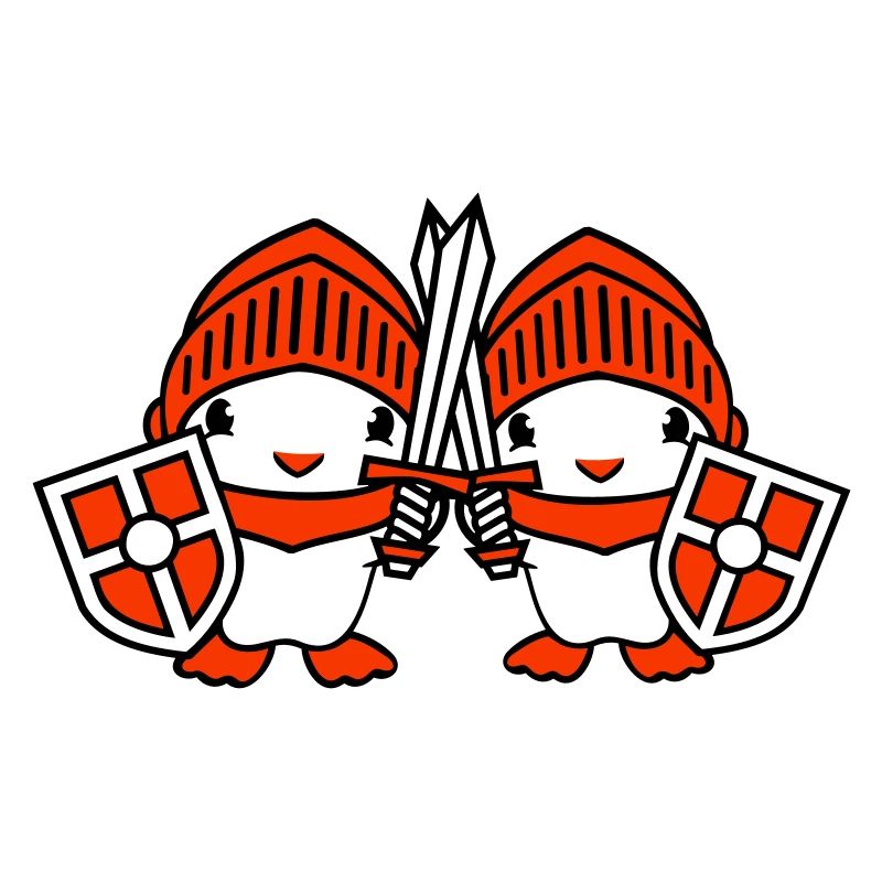 2 Ducks Knight Armor Épée Bouclier Casque Combattant