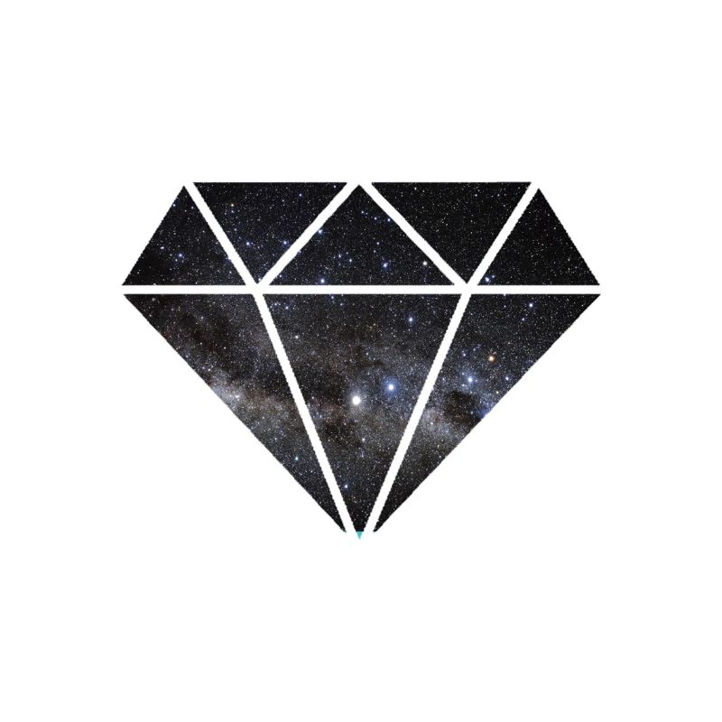 Diamant dans l'espace