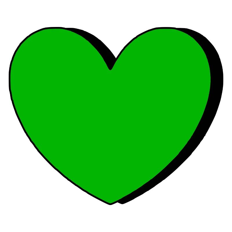 Cœur vert Cœurs Couples de la Saint-Patrick