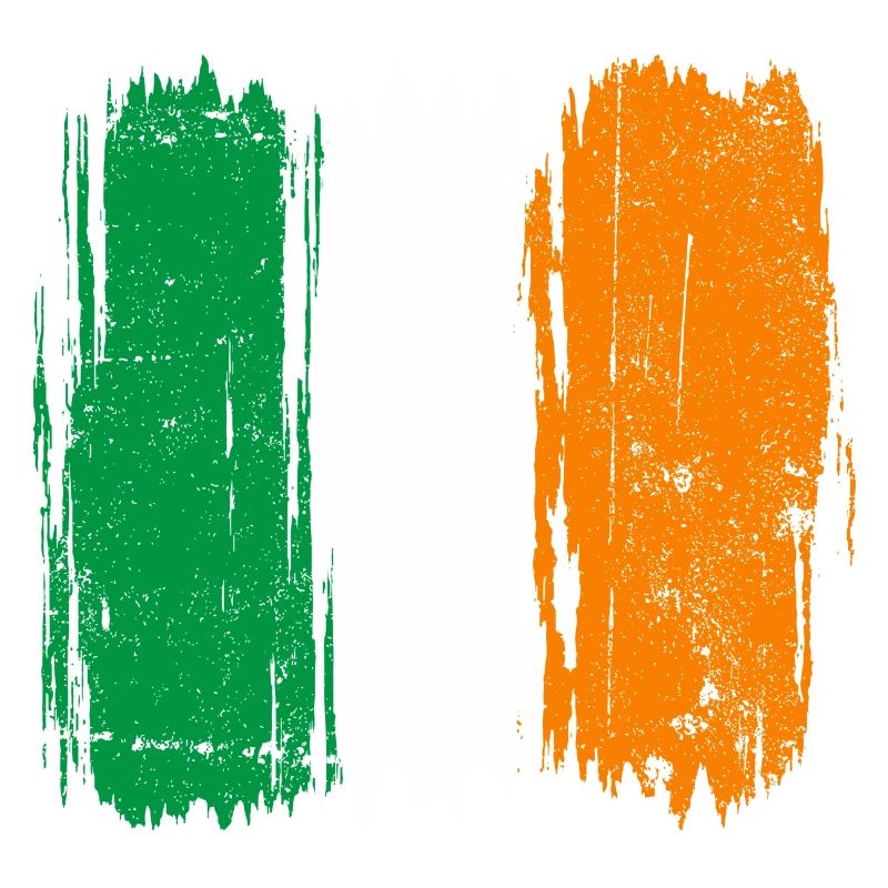 Drapeau italien coups de pinceau