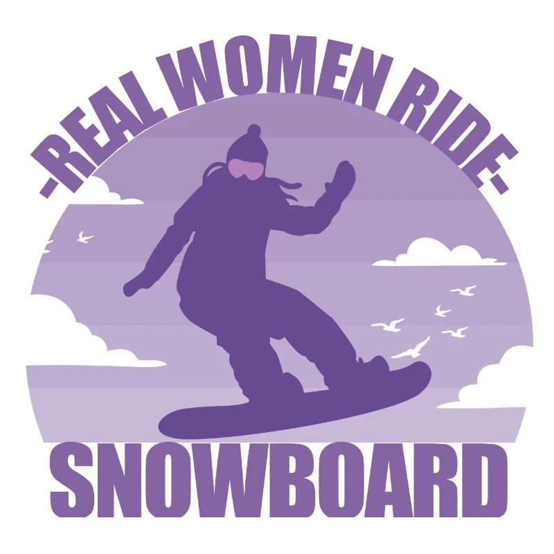 Snowboard Snowboarderin Mädchen Skiurlaub Geschenk