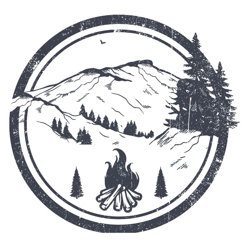 Campfire Ridge in Moonlit Pines
