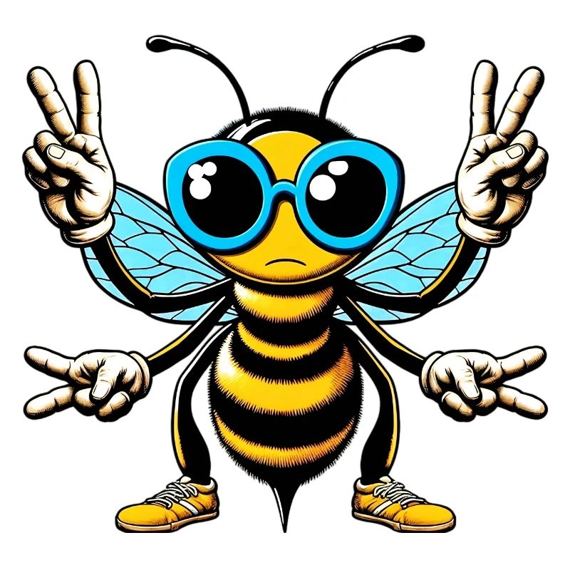 Bee with Sunglasses